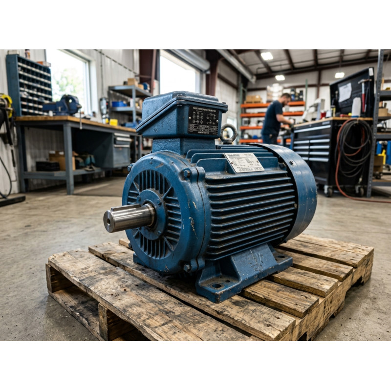 Moteur Électrique Triphasé Asynchrone 11 kW (Bobinage & Isolement Testés)