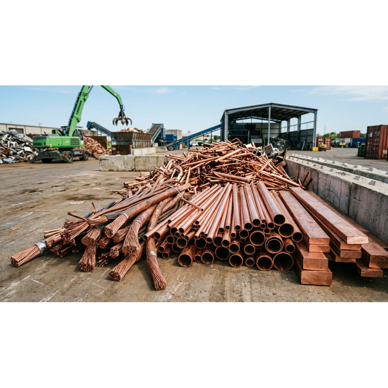 Chutes de Cuivre Rouge & Câblage Industriel Décapé (Achat & Vente au Kg)